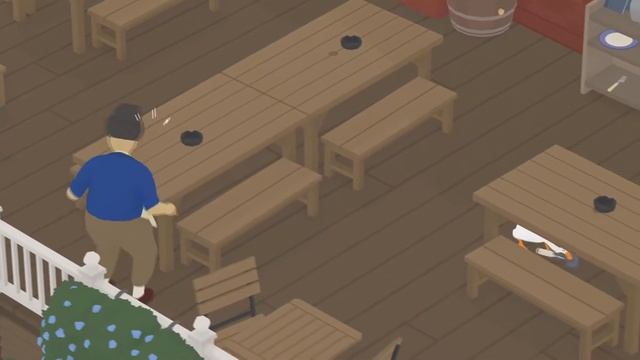 РАЗБОРКИ В ПАБЕ | ПРОХОЖДЕНИЕ ВДВОЕМ Untitled Goose Game #4 смотреть онлайн