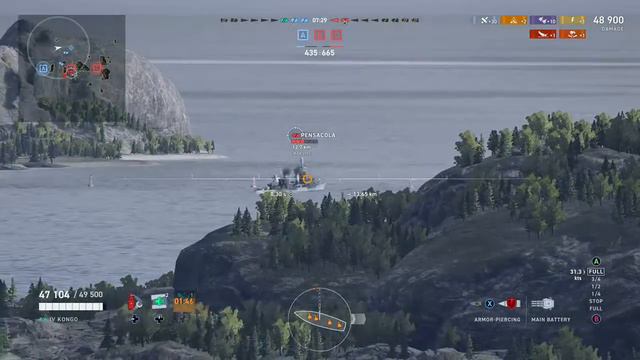 World of Warships Legends IJN Kongo Class Battleship смотреть онлайн
