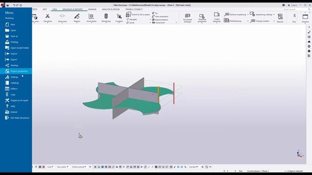 Create model views in Tekla Structures смотреть онлайн