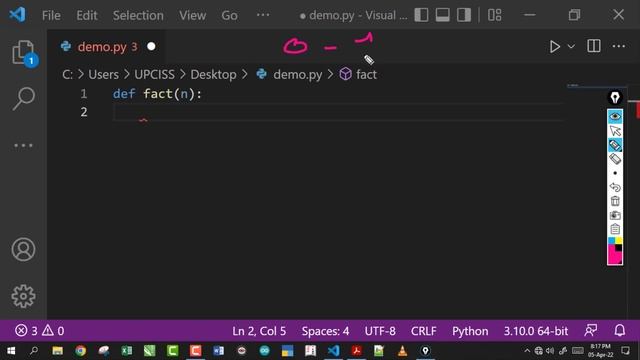 O-Level M3 R5 | Python Recursion Functions with Example Factorial Number | Lecture 39 смотреть онлайн