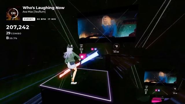 비트세이버 쌍날검 에이바 맥스 - 이젠 누가 웃고 있지? / BeatSaber Darth Maul Ava Max - Who's Laughing Now смотреть онлайн