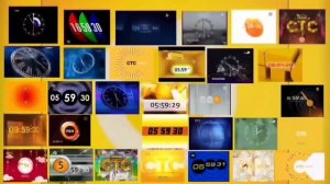 Сборник заставок Часы в одном экране №1. Collection of screensavers Clock in one screen №1.