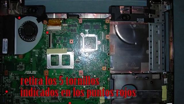 Asus A53S, dismantel, take apart, fan, heat sink смотреть онлайн