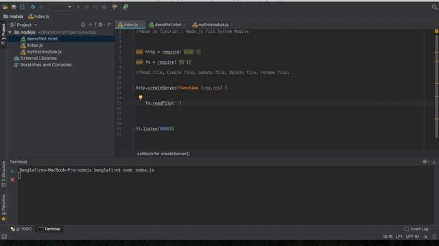 NodeJs Tutorial For Beginners Part16 # File System Module смотреть онлайн