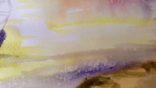 Осенний пейзаж с лодкой. Художник Татьяна Устьянцева. смотреть онлайн