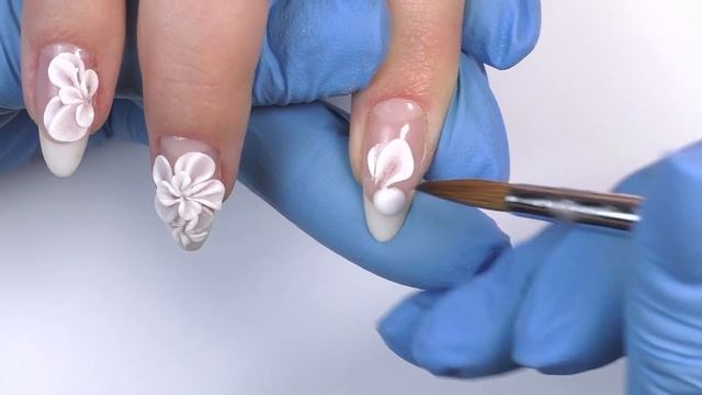 Дизайн ногтей лепка акрилом цветок. Попробуй повтори этот простой и модный маникюр 2017 смотреть онлайн