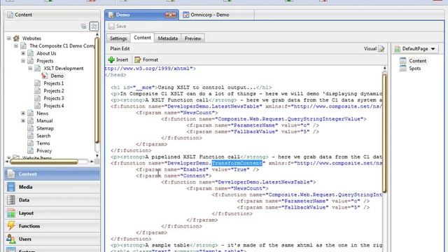 XSLT pipelining and dynamic parameters in Composite C1 смотреть онлайн