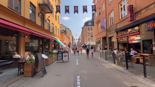Stockholm Walk Drottninggatan, Stockholm  The Main Shopping Area Of Sweden Virtual Tour In 4K