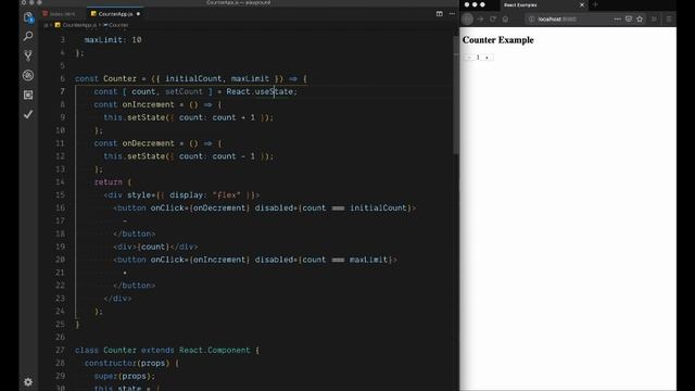 React Hooks: Migrate class component to functional and use hooks | ElAnandKumar смотреть онлайн