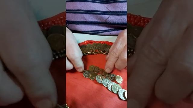 Түшелдереккә тәнкә баҫыу алымы/ Bashkir national costume/ башкирский костюм нагрудник мастер класс смотреть онлайн