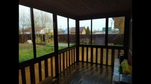 Легкое остекление веранды: алюминиевый профиль + сотовый поликарбонат