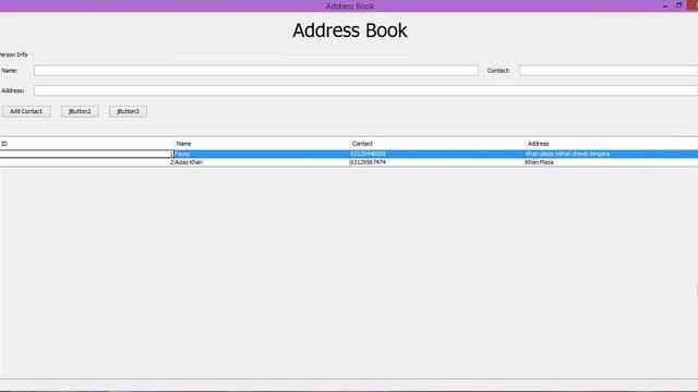 70 - JTable Row Listener to Edit Contact in Address Book - Learn Java programming language in Pasht смотреть онлайн