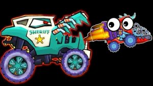 БИТВА С БОССОМ про машинки из серии игры Машина Ест Машину 3 погоня полицейских #ФГТВ