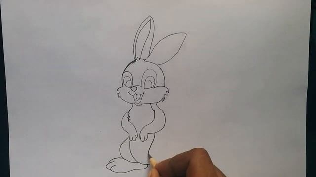 How to draw a bunny || drawing a cute rabbit easy || step by step tutorial for beginners смотреть онлайн