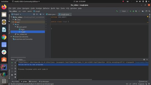 Java Hello world and run classes Individually смотреть онлайн