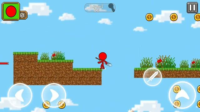 Red Stickman : Stickman Minecraft - Walkthrough 4 смотреть онлайн