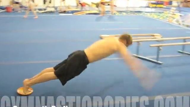 Learn Gymnastics Bent Arm Strength - Wheels/an Explosive Pushup Variation смотреть онлайн