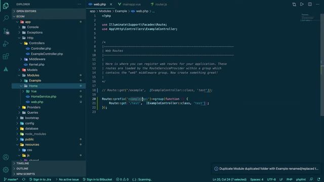 17. Lets create a home page in local module folder! | Laravel Vue Ecommerce App смотреть онлайн