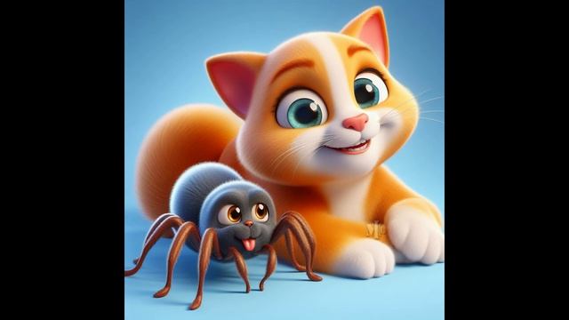 Cuentos para niños. 5.- El gato miedoso y la araña смотреть онлайн