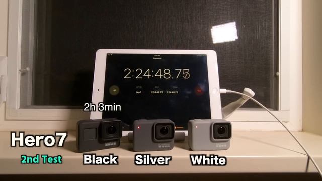 GoPro Hero7 Black Silver White Battery Life Comparison - GoPro Tip #622 | MicBergsma