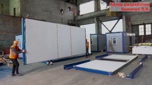 Панельный модульный контейнер сборно-разборного типа. Серия БК -2