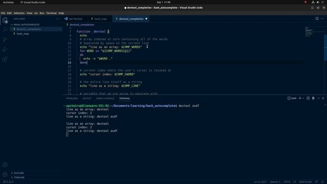 Add autocompletion to your scripts in bash | bash complete and compgen tutorial смотреть онлайн