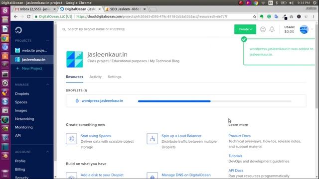 Website Hosting with Digital Ocean with One-click WordPress installation. смотреть онлайн