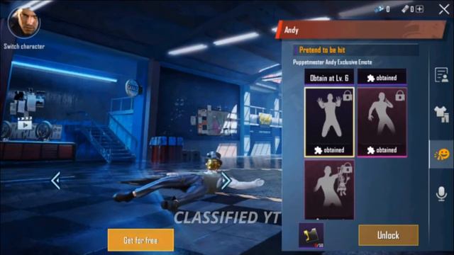 Новый персонаж ЭНДИ ПОЛНЫЙ ОБЗОР в PUBG MOBILE /ЦЕНА 1200 UC смотреть онлайн