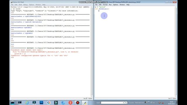 python dasturlash tili 4-dars(oʻzgaruvchilar(2-qism)) смотреть онлайн