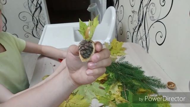 Поделка из природных материалов для школы, детского сада. смотреть онлайн