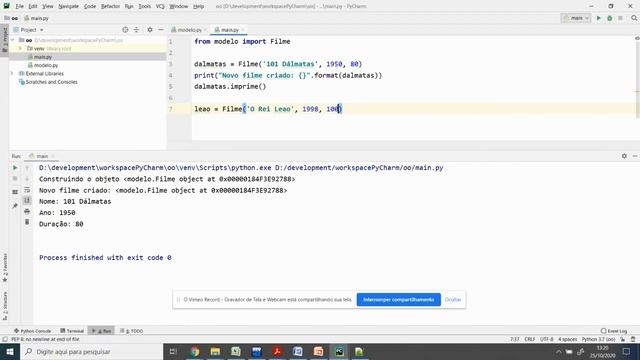 POO - Python: Classes e objetos (parte 2) смотреть онлайн