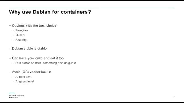 Advancing container support in Debian смотреть онлайн