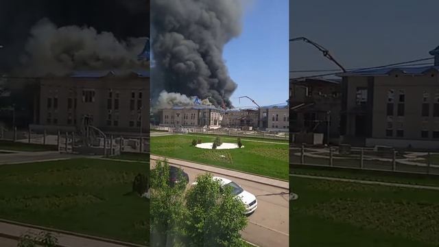 горит детский садик