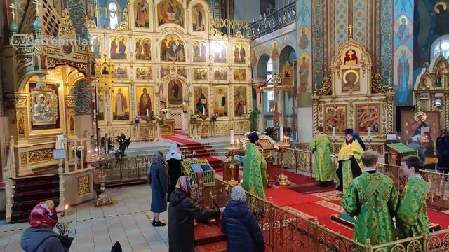 Всенощное бдение в канун Входа Господня в Иерусалим в Рижском Кафедральном соборе смотреть онлайн