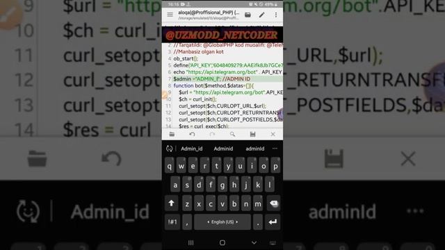 PHP da bot dasturlash 2-Qism || Bot Kodini sozlab olish... смотреть онлайн