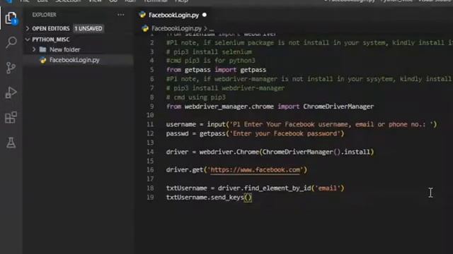 Python 3 : Facebook login using Python Script | 13 line of Automation Code | Ethica смотреть онлайн