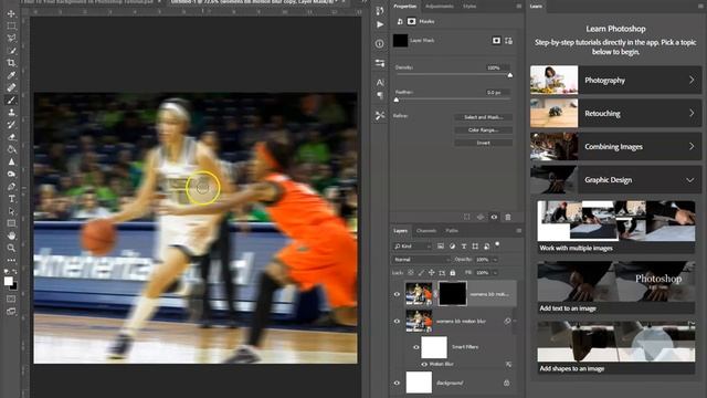 How To Use Motion Blur To Your Background In Photoshop | Photoshop CC Tutorial смотреть онлайн