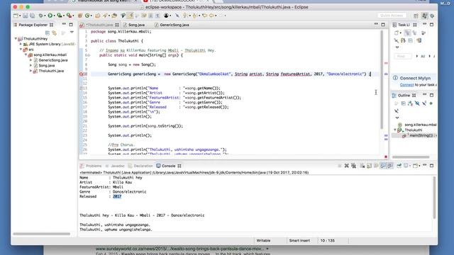 5 - Inzululwazi - Java in Xhosa - Constructor Overloading смотреть онлайн