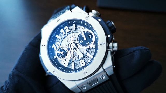 Hublot 42 mm Big Bang Unico Titanium 441.NX.1171.RX Flyback Chronograph review смотреть онлайн