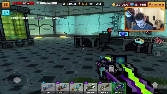 Alien Shuriken Thrower at MAX Level is INSANE! Pixel Gun 3D смотреть онлайн