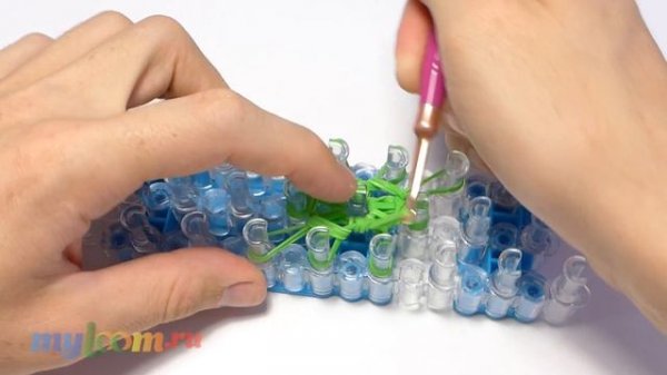 ГОРОХ (Горошек) из резинок Rainbow Loom Bands. Урок 341 | Pea Rainbow Loom