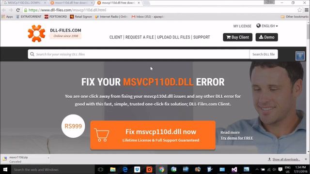 How to Fix MSVCP110 dll and MSVCR110 dll Missing Error for 32 and 64 bit machines in HINDI/URDU смотреть онлайн
