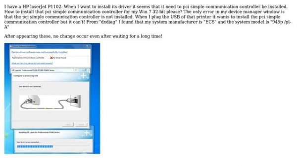 pci simple communication controller driver for windows 7