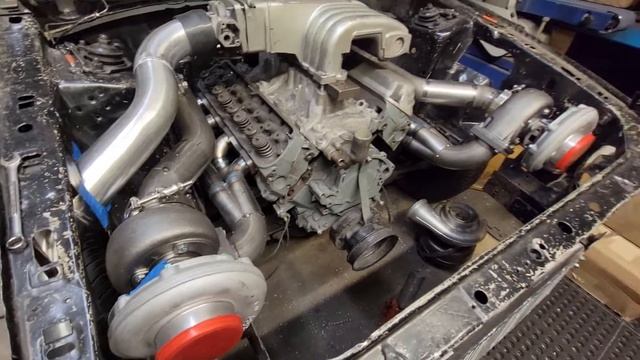 Mustang TWIN Turbo kit. Stage 3 fox body смотреть онлайн