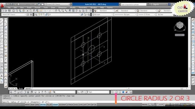 Window Grill making In AutoCAD 3D | CAD CAREER ? смотреть онлайн