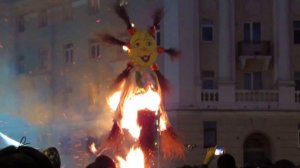 Сожжение чучела на Масленницу 2015