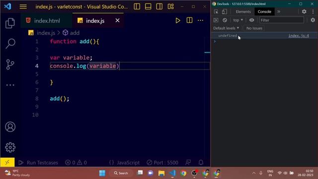 VAR vs LET vs CONST in JAVASCRIPT | code4us смотреть онлайн