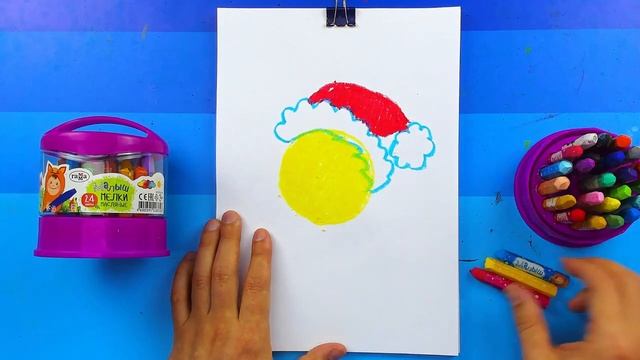 СМАЙЛИК новый год рисуем мелками смотреть онлайн