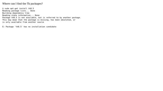 Ubuntu: How do I install Tk 8.5? (2 Solutions!!) смотреть онлайн