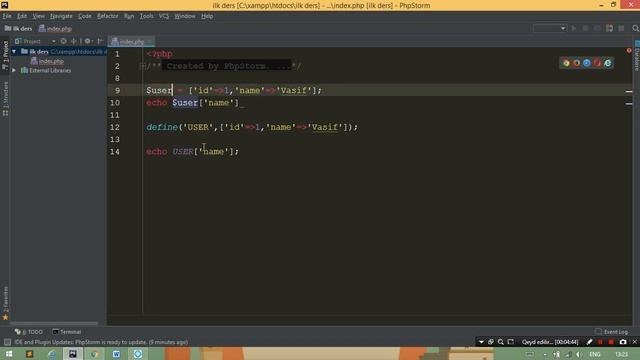 PHP define function. PHP sabit dəyişkənlər. Azerbaycanca смотреть онлайн